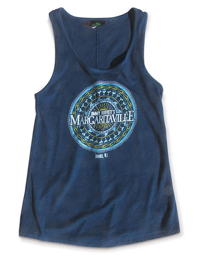 Ladies Margaritaville Circle Navy - Tank